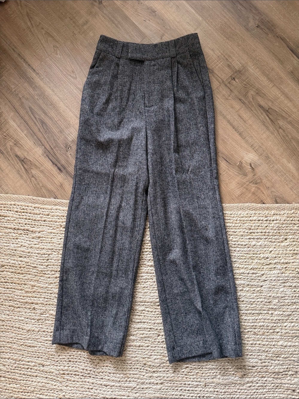 Rumored Charcoal Gray Pleated Dress Trousers